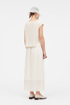 Mark Kenly Domino Tan Nadia-atelier Plissé Skirts IVORY