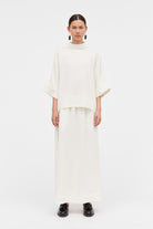 MKDT Studio Nasha Crepe Georgette Skirts IVORY