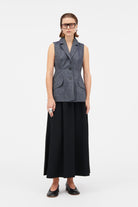 MKDT Studio Nasha Crepe Georgette Skirts BLACK