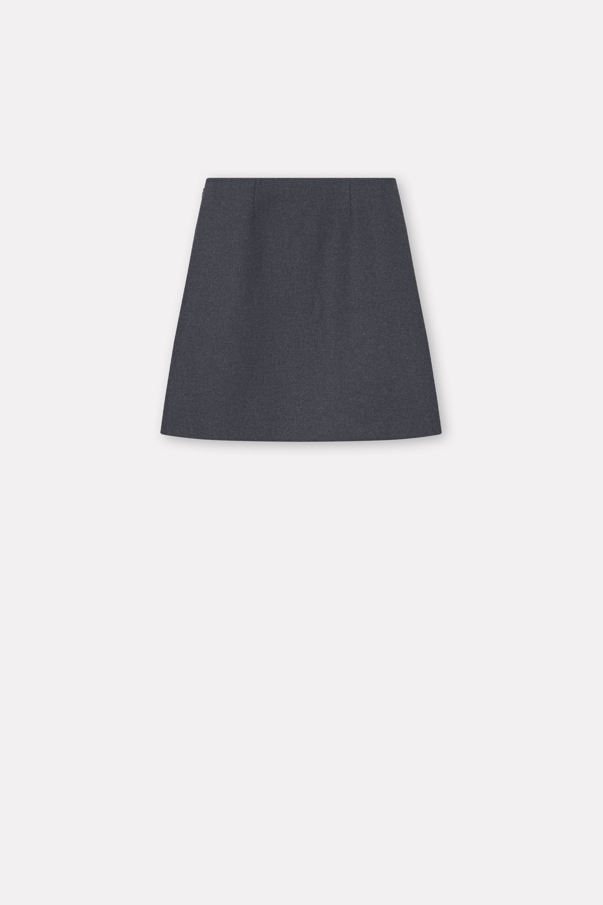 Mark Kenly Domino Tan Niala Textured Wool Skirts ANTHRACIT