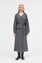 MKDT Studio Nora Crepe Georgette Skirts ANTHRACIT
