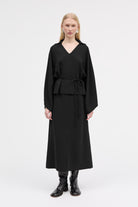 MKDT Studio Nora Crepe Georgette Skirts BLACK