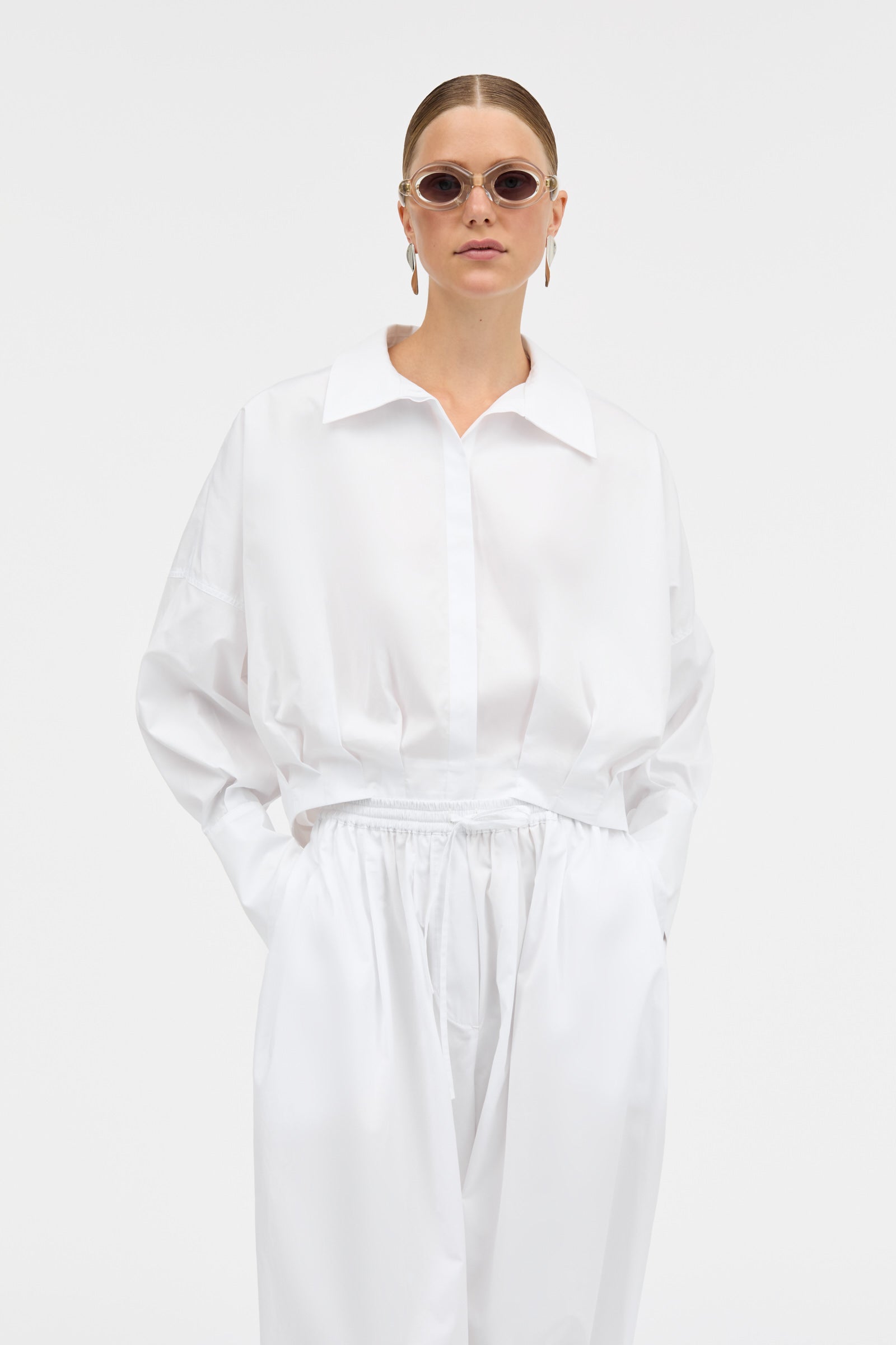 MKDT Studio PAILY MKDT SIGNATUREPOPLIN Pants WHITE