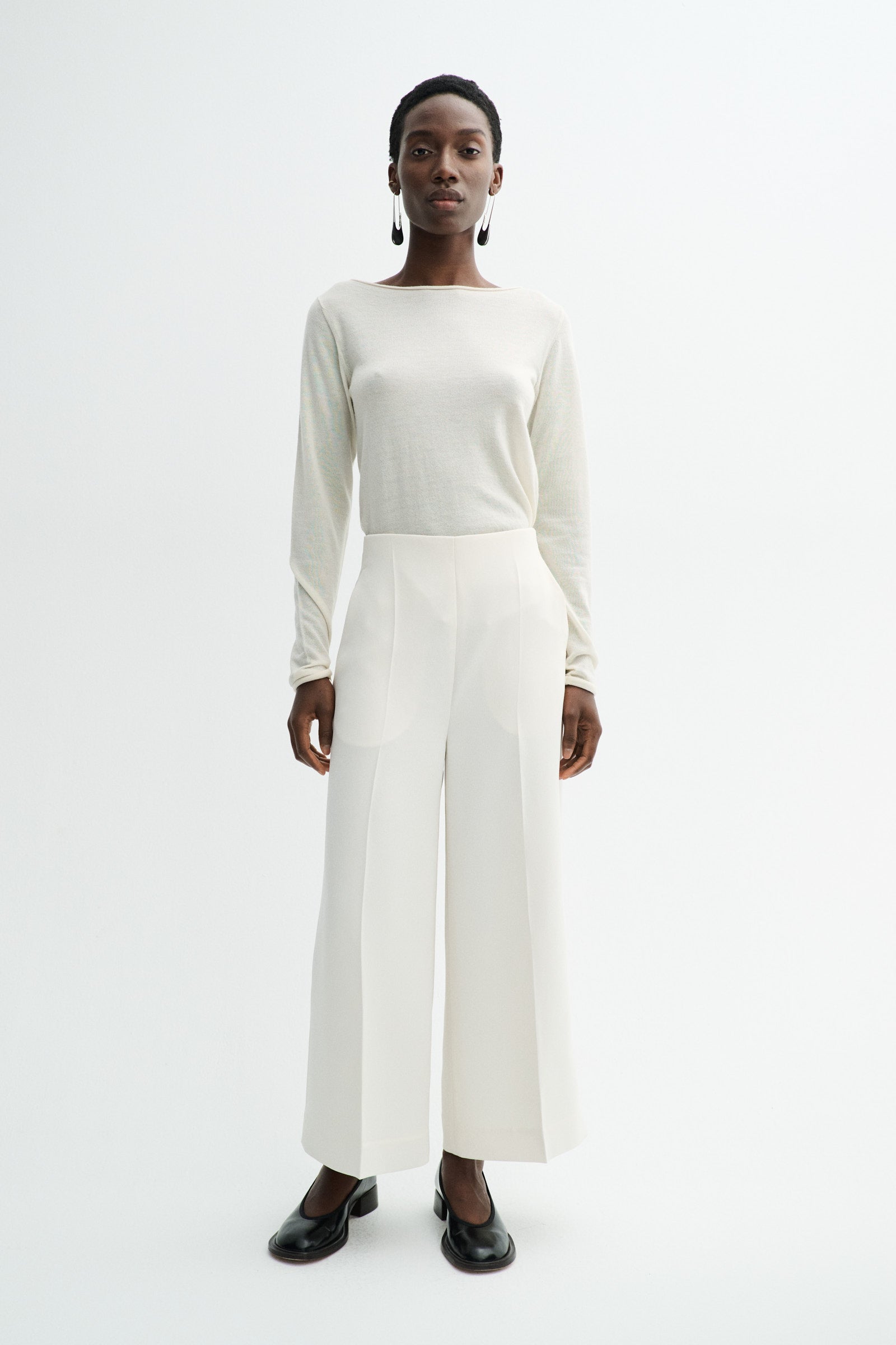MKDT Studio PALLAS CREPE GEORGETTE Pants IVORY