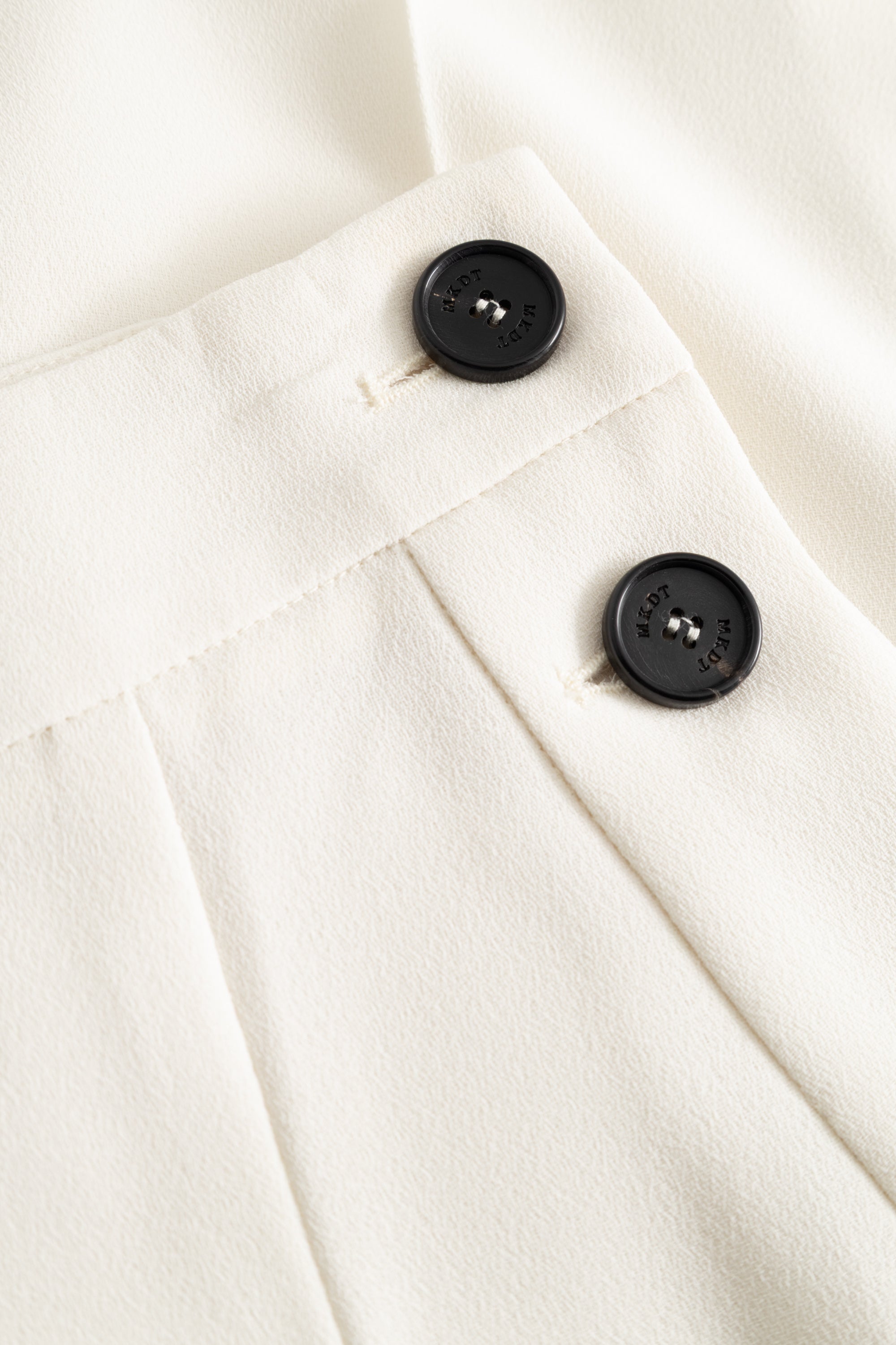 MKDT Studio PANNE CREPE GEORGETTE Pants IVORY