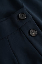 MKDT Studio PANNE CREPE GEORGETTE Pants NAVY