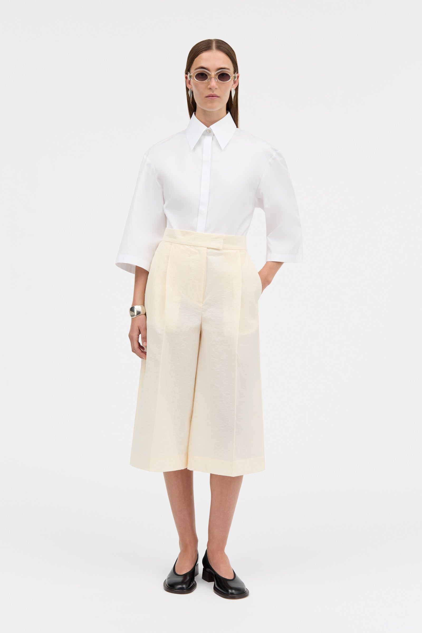 MKDT Studio PETRITA CRISP TECH Pants ECRU