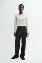 MKDT Studio PRISKA LIGHT WEIGHT WOOL Pants DEEP BROWN