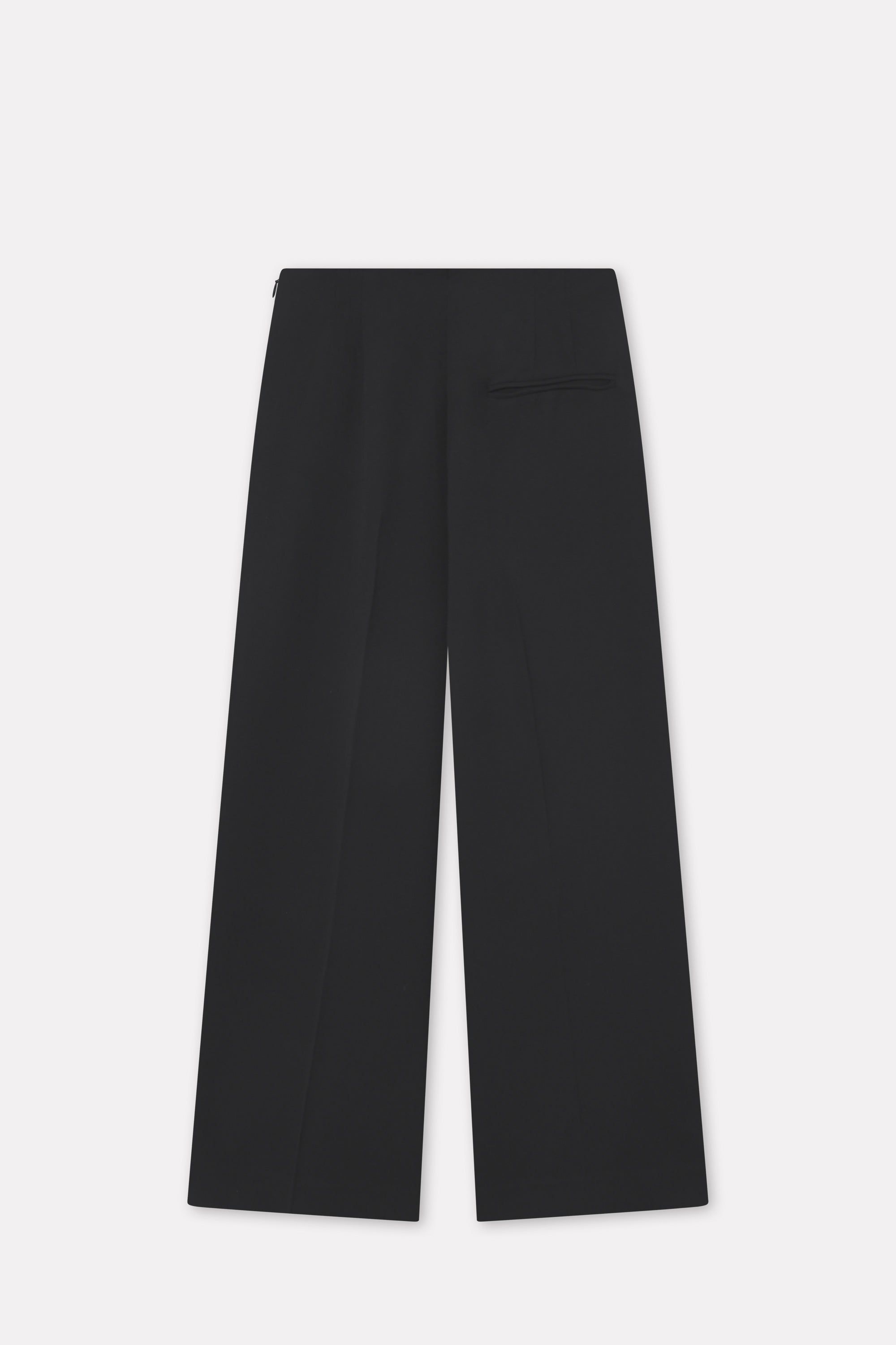 Mark Kenly Domino Tan Pallas Crepe Georgette Pants BLACK