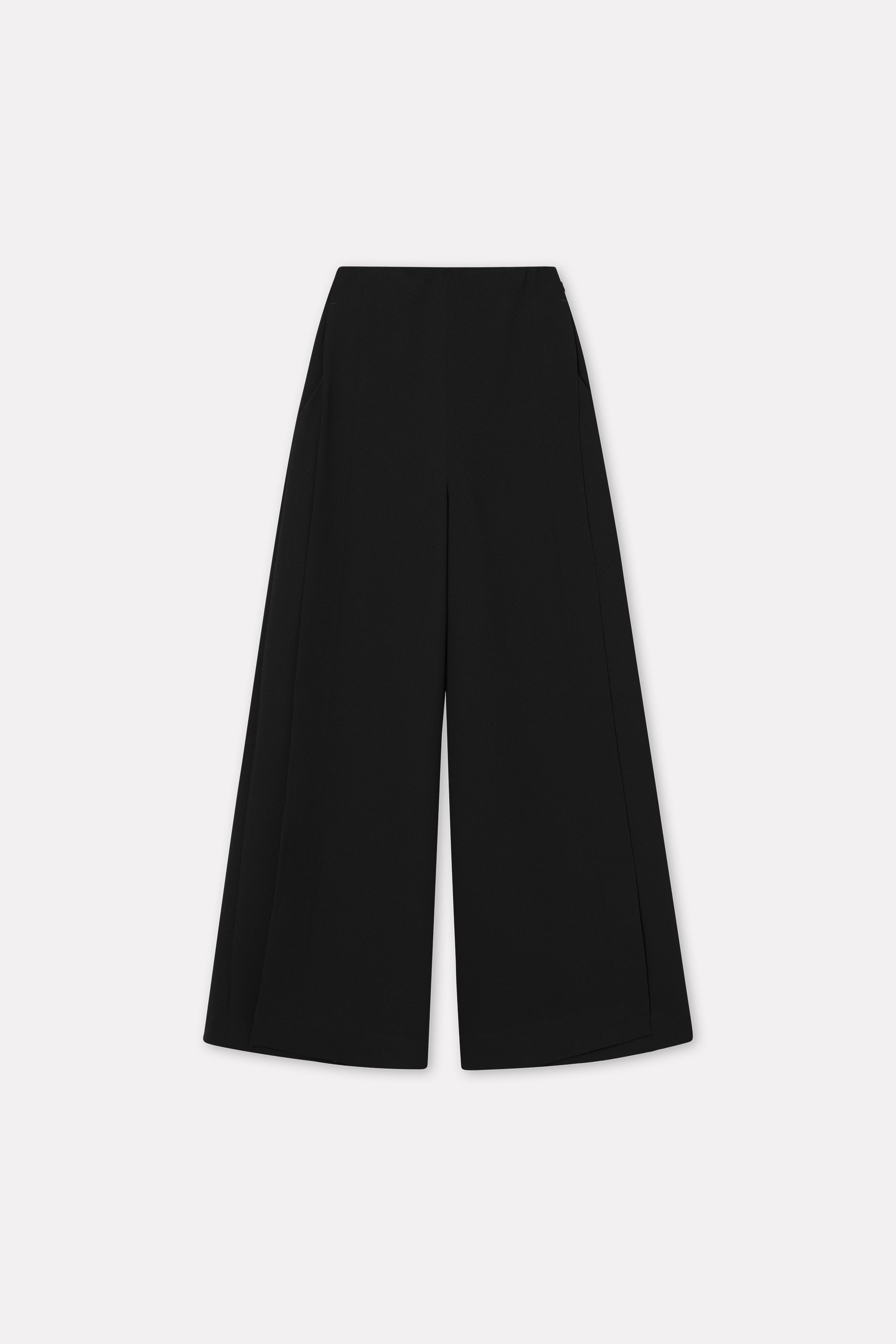 MKDT Studio Pandora Crepe Georgette Pants BLACK