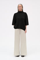 MKDT Studio Pandora Crepe Georgette Pants BLACK