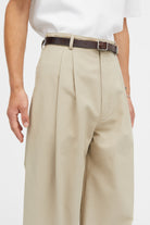 Mark Kenly Domino Tan Per Half Panama Pants STONE
