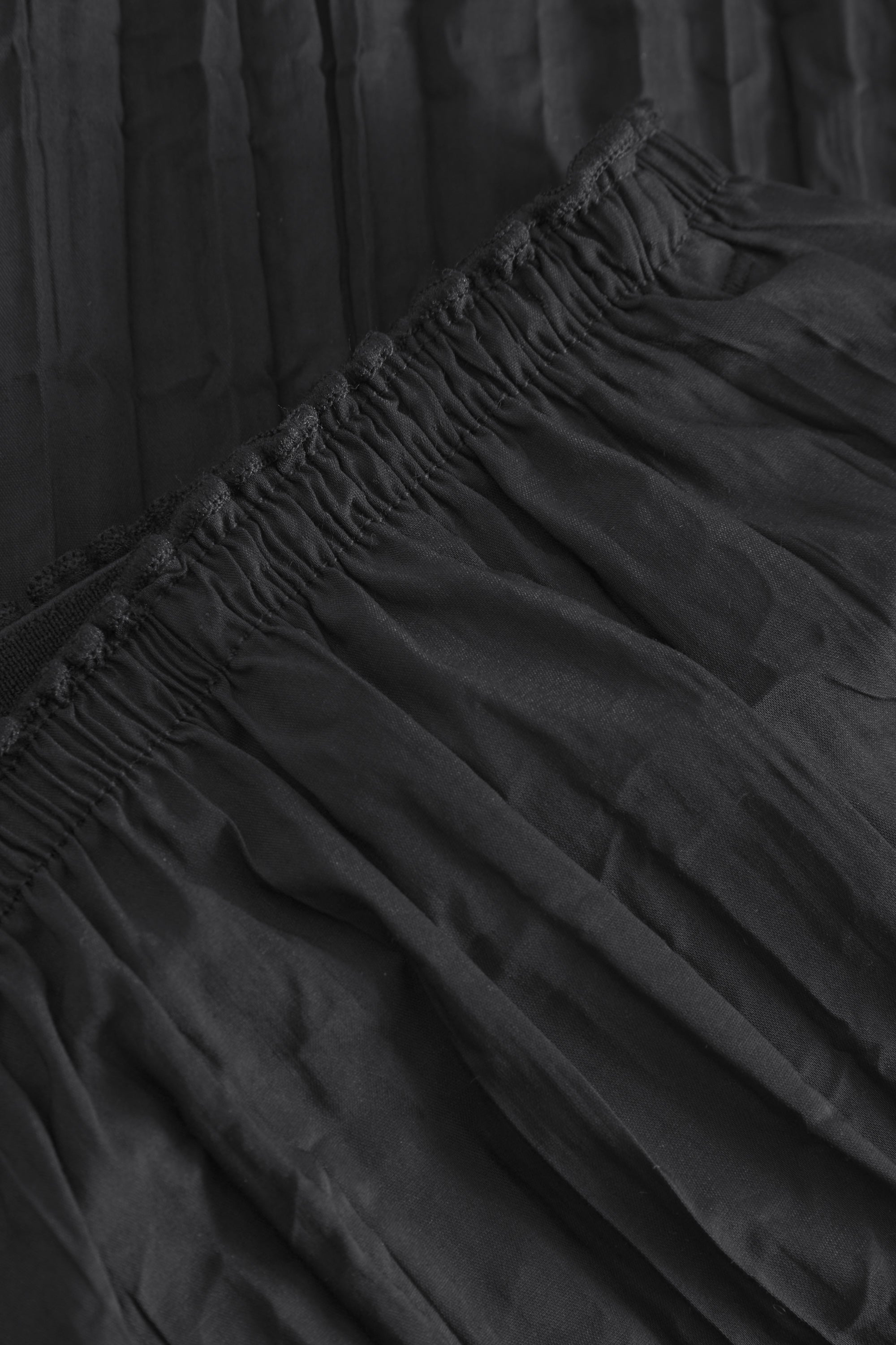 Mark Kenly Domino Tan Pinola-atelier Pleated Cotton Tech Pants BLACK