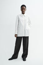 MKDT Studio SEBASTIANA COTTON POPLIN Shirts WHITE