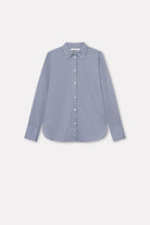 Mark Kenly Domino Tan Sadja Sheer Cotton Shirts BLUE