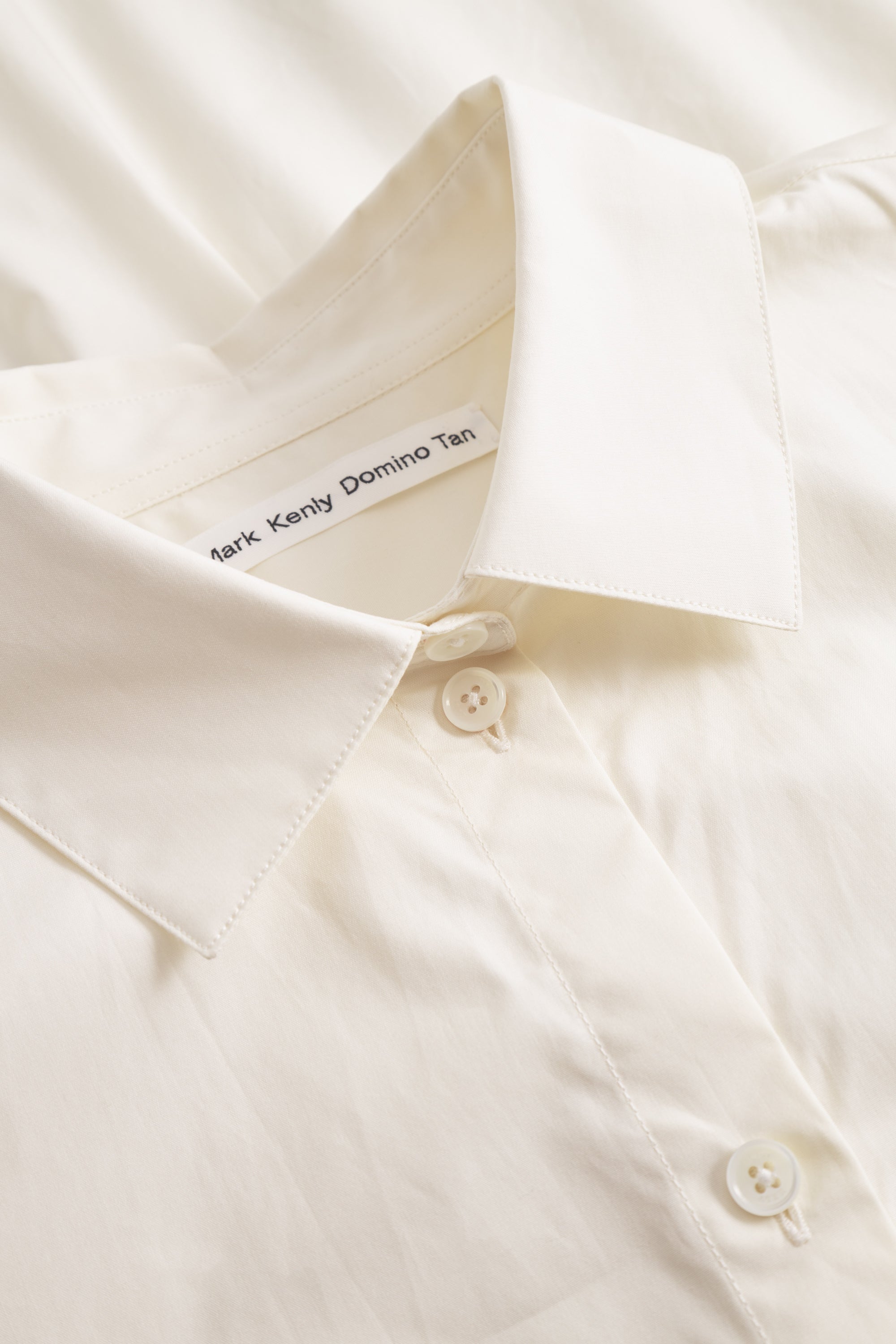 Mark Kenly Domino Tan Sevasti Poplin Shirts Creme