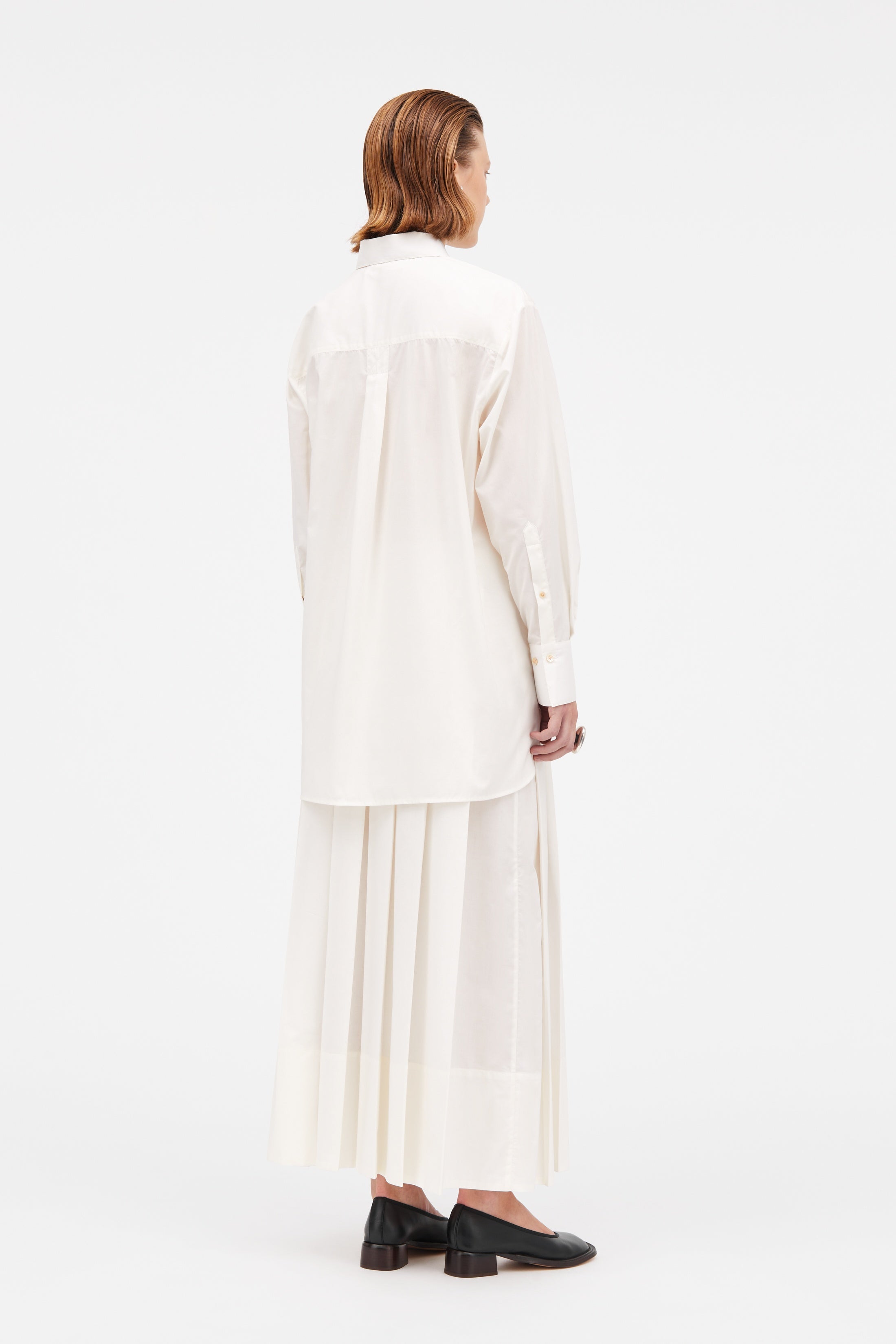 MKDT Studio Sevasti Sheer Cotton Organic Shirts BABYS BREATH