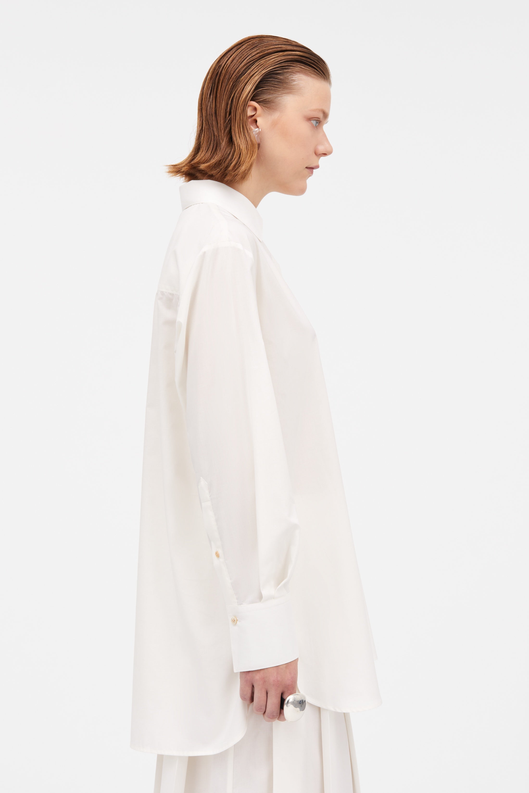 MKDT Studio Sevasti Sheer Cotton Organic Shirts BABYS BREATH