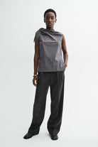 MKDT Studio TASH CHECK POPLIN Shirts CHARCOAL CHECK