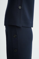 MKDT Studio TENA CREPE GEORGETTE Tops NAVY