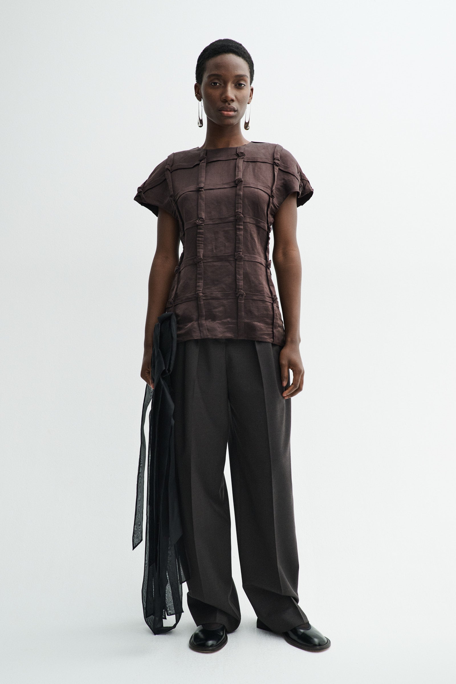 MKDT Studio TOULOUSE-ATELIER LINEN SILK BLEND Shirts DARK BROWN