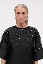 MKDT Studio Teagan-atelier Silk Tech T-Shirts BLACK