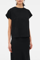 MKDT Studio Tine Crepe Georgette Blouses BLACK
