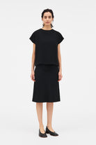 MKDT Studio Tine Crepe Georgette Blouses BLACK