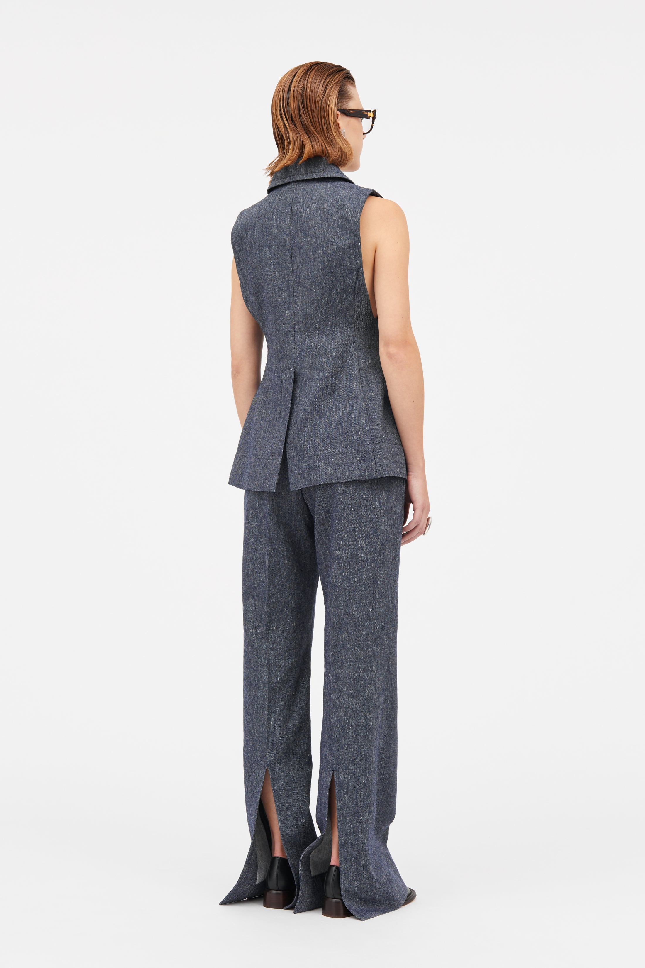 MKDT Studio Vika Soft Denim Vest NAVY