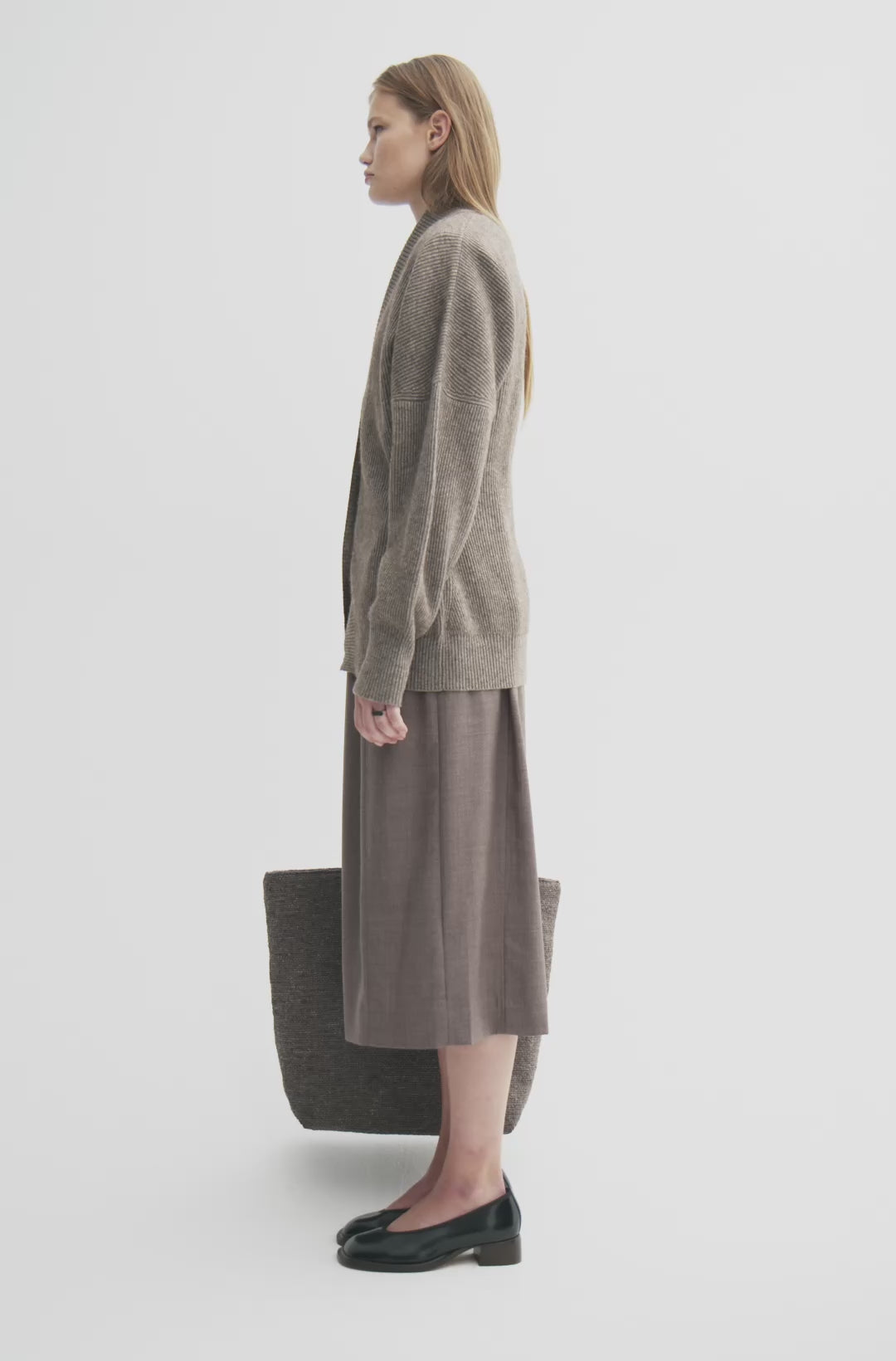 MKDT Studio KATSU SILK YAK Sweater Brown Melange