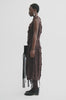 MKDT Studio DELYNA-ATELIER LINEN SILK BLEND Dresses DARK BROWN