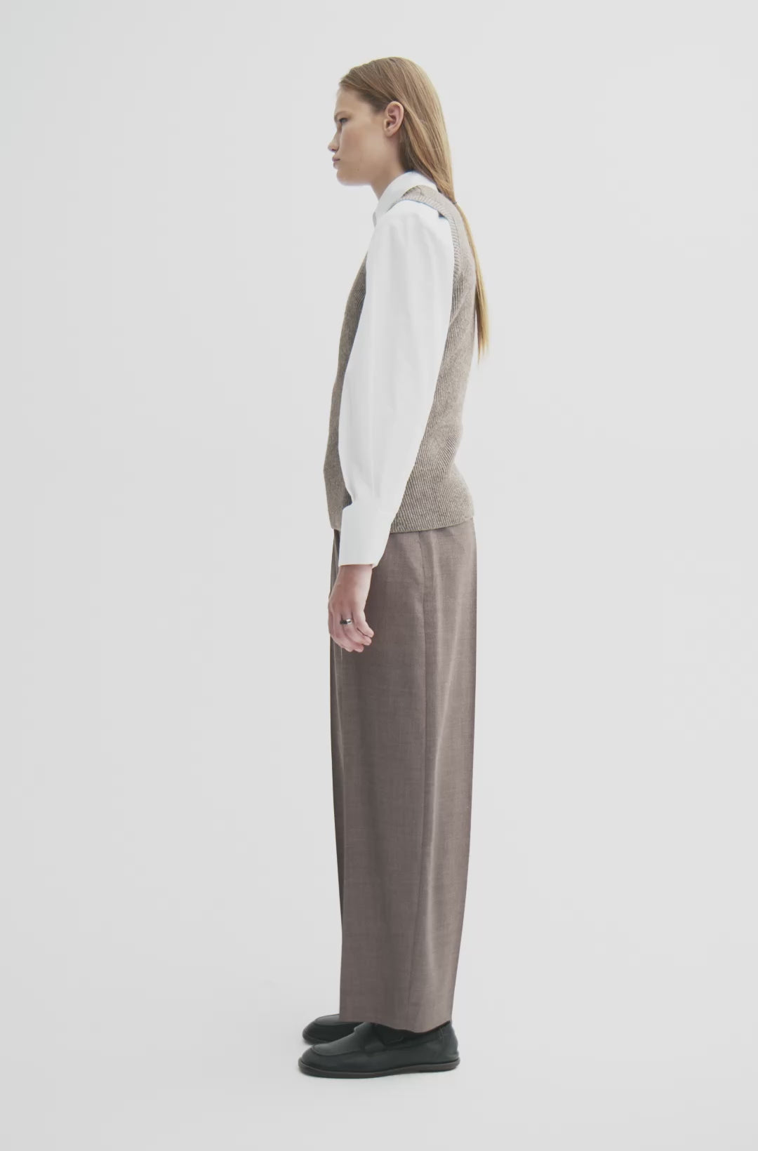 MKDT Studio KIERA SILK YAK Shirts Brown Melange